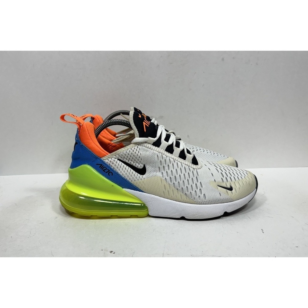 Nike Air Max‎ 270 Nerf White Volt Blue Black Women's Sz 10/ Men's 8.5 DO6691-100